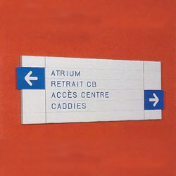 Signalisation intérieure et extérieure Javene